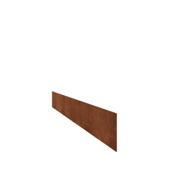 Trädgårdskant rak cortenstål 15 cm (längd 150 cm)