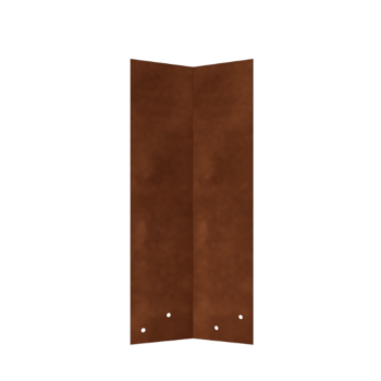 Kopplingsbeslag cortenstål 45º hög XL 45 cm