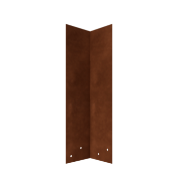 Kopplingsbeslag cortenstål 90º hög XL 45 cm
