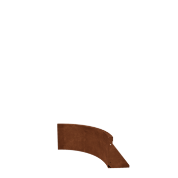 Stödmur i cortenstål - Innerkurva - 50 x 50 x 30 cm