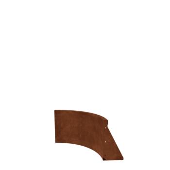 Stödmur i cortenstål - Innerkurva - 50 x 50 x 40 cm