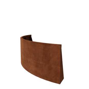 Stödmur i cortenstål - Ytterkurva - 150 x 150 x 60 cm