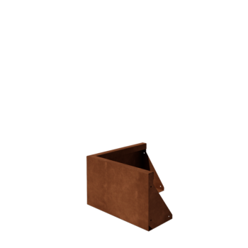 Stödmur i cortenstål - Ytterhörn - 50 x 50 x 30 cm