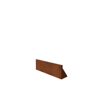 Cortenstål stödmur rak 100 cm (höjd 30 cm)
