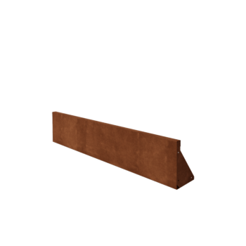 Cortenstål stödmur rak 150 cm (höjd 30 cm)