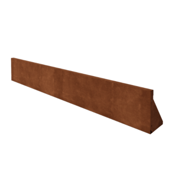 Cortenstål stödmur rak 200 cm (höjd 30 cm)