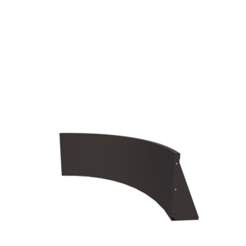 Stödmur i stål - Ytterkurva - 100 x 100 x 50 cm - RAL7016 mattt (antracitgrå)