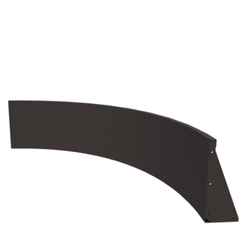 Stödmur i stål - Ytterkurva - 150 x 150 x 50 cm - Annan RAL-färg