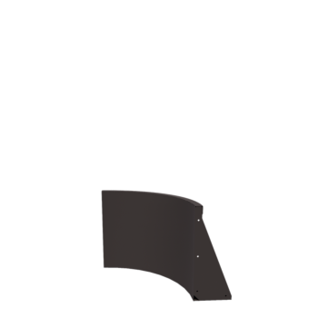 Stödmur i stål - Innerkurva - 50 x 50 x 50 cm - RAL7016 matt (antracitgrå)