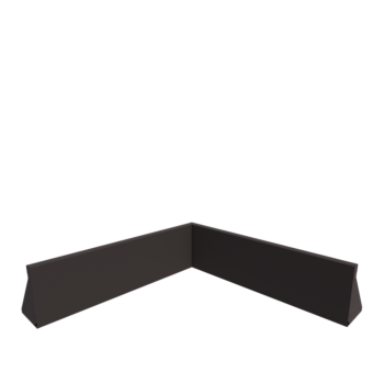 Stödmur i stål - Innerhörn - 100 x 100 x 30 cm - Annan RAL-färg