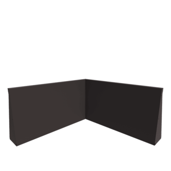 Stödmur i stål - Innerhörn - 100 x 100 x 60 cm - Annan RAL-färg