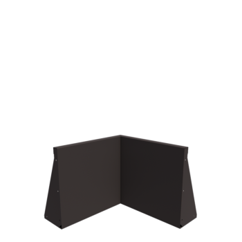 Stödmur i stål - Innerhörn - 50 x 50 x 50 cm - Annan RAL-färg