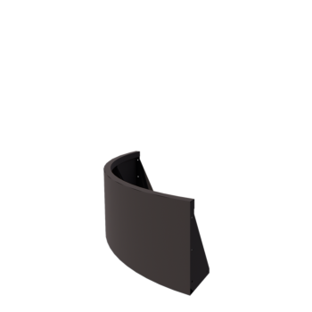 Stödmur i stål - Ytterkurva - 100 x 100 x 40 cm - Annan RAL-färg