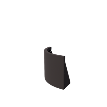 Stödmur i stål - Ytterkurva - 50 x 50 x 40 cm - Annan RAL-färg