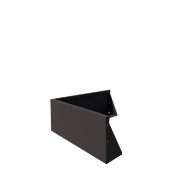 Stödmur i stål - Ytterhörn - 100 x 100 x 40 cm - Annan RAL-färg