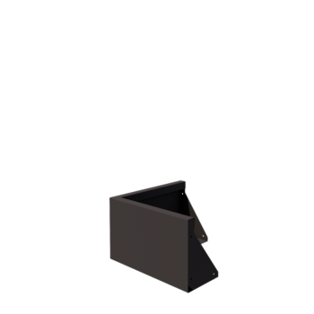 Stödmur i stål - Ytterhörn - 50 x 50 x 30 cm - Annan RAL-färg