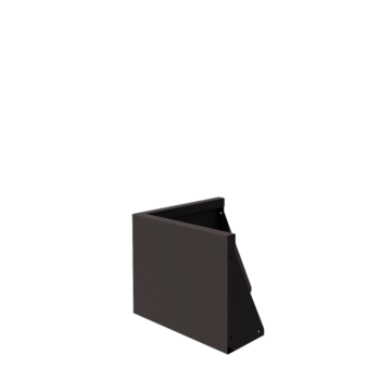 Stödmur i stål - Ytterhörn - 50 x 50 x 40 cm - Annan RAL-färg