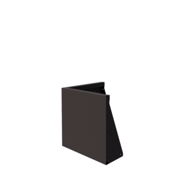 Stödmur i stål - Ytterhörn - 50 x 50 x 50 cm - Annan RAL-färg