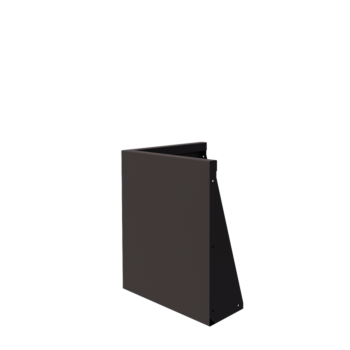 Stödmur i stål - Ytterhörn - 50 x 50 x 60 cm - Annan RAL-färg