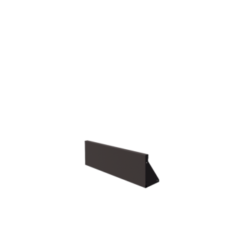 Stödmur i stål - Rak - 100 x 30 cm - RAL7016 matt (antracitgrå)