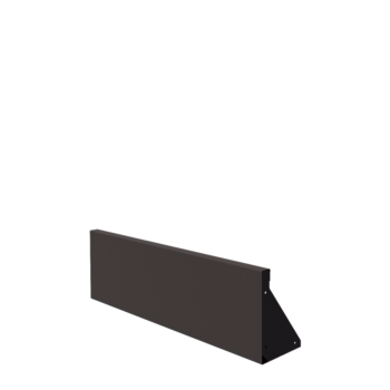 Stödmur i stål - Rak - 100 x 30 cm - RAL7016 matt (antracitgrå)