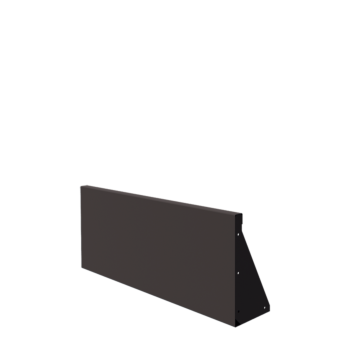 Stödmur i stål - Rak - 100 x 40 cm - RAL7016 matt (antracitgrå)
