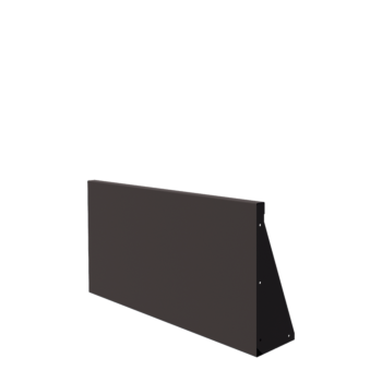 Stödmur i stål - Rak - 100 x 50 cm - RAL7016 matt (antracitgrå)