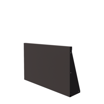 Stödmur i stål - Rak - 100 x 60 cm - RAL7016 matt (antracitgrå)