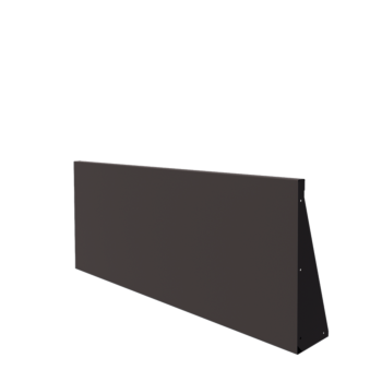 Stödmur i stål - Rak - 150 x 60 cm - RAL7016 matt (antracitgrå)