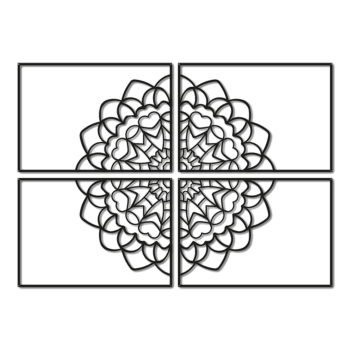 Metall väggdekoration Mandala *OP=OP