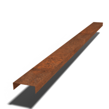 U-profiler i cortenstål 5 x 15 x 5 cm (längd 240 cm)