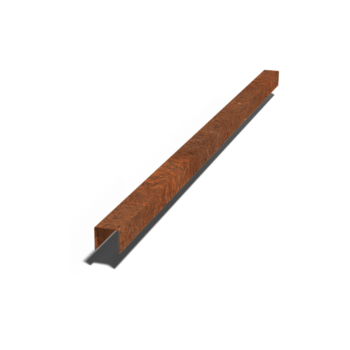 U-profiler i cortenstål 5 x 5 x 5 cm (längd 150 cm)