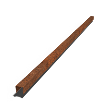 U-profiler i cortenstål 5 x 6 x 5 cm (längd 240 cm)