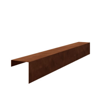 U-profiler i cortenstål 15 x 15 x 5 cm (längd 150 cm)