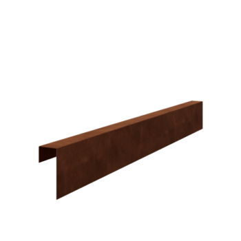 U-profiler i cortenstål 15 x 6 x 5 cm (längd 150 cm)
