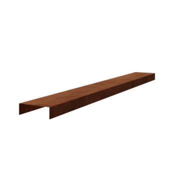 U-profiler i cortenstål 5 x 15 x 5 cm (längd 150 cm)