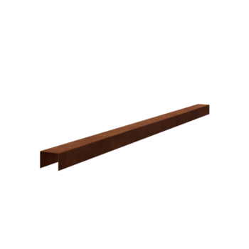 U-profiler i cortenstål 5 x 6 x 5 cm (längd 150 cm)
