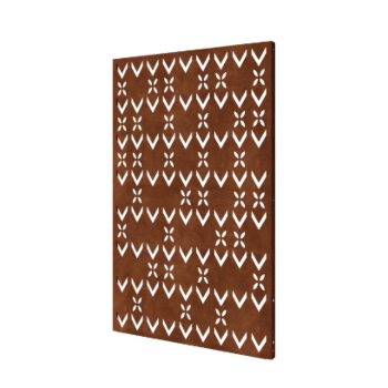Skärmvägg i cortenstål - Takmönster 3 - 120 x 6 x 190 cm