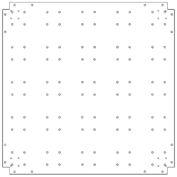 Bottenplatta i galvaniserat stål - 100 x 100 cm