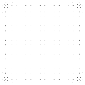 Bottenplatta i galvaniserat stål - 120 x 120 cm