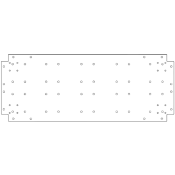Bottenplatta galvaniserat stål 40 x 100 cm