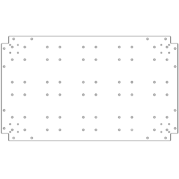 Bottenplatta i galvaniserat stål - 60 x 100 cm