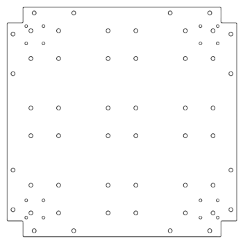 Bottenplatta i galvaniserat stål - 60 x 60 cm