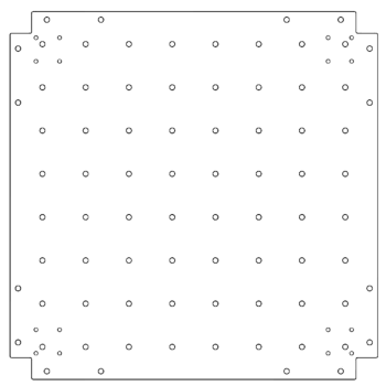 Bottenplatta i galvaniserat stål - 70 x 70 cm