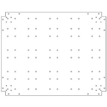 Bottenplatta i galvaniserat stål - 80 x 100 cm