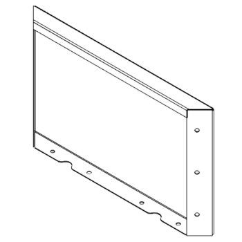 Kruka i stål - Skärmvägg - 30 x 50 cm - RAL7016 matt (antracitgrå)
