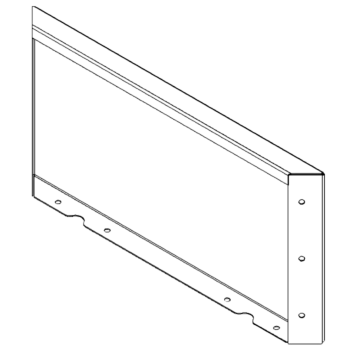 Kruka i stål - Skärmvägg - 30 x 60 cm - RAL7016 matt (antracitgrå)