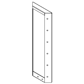 Kruka i cortenstål - Skärmvägg - 60 x 20 cm