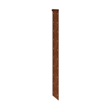 Kruka i cortenstål - Hörnstycke 180° - 70 cm