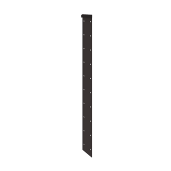 Kruka i stål - Hörnstycke 180° - 100 cm - RAL7016 matt (antracitgrå)